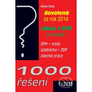 1000 řešení 1/2015 - Poradce s.r.o.