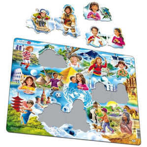 Puzzle MAXI - Děti ve světě (15 dílků) - Timy Partners