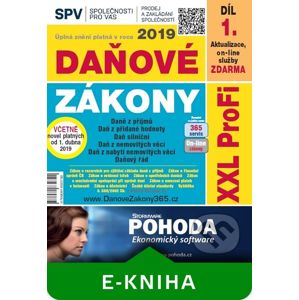 Daňové zákony 2019 ČR XXL ProFi (díl první, první vydání) - DonauMedia