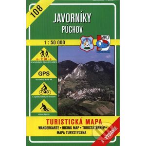 Javorníky - Púchov - turistická mapa č. 108 - Kolektív autorov