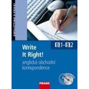 Write It Right! + CD Anglická obchodní korespondence - Fraus