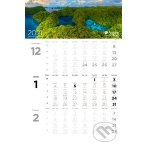 Trojmesačný kalendár Amazing Planet 2021 - Filip Kulisev