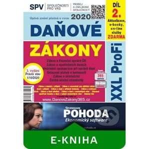 Daňové zákony 2020 ČR XXL ProFi (díl první, vydání 1.1) - Kolektiv autorů