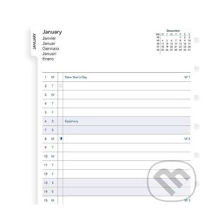 Notebook, kalendář 2021, A5, měsíční plán - FILOFAX